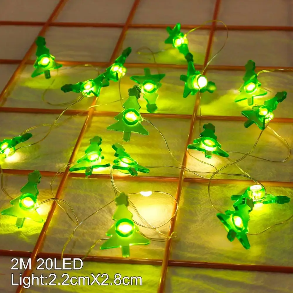 LED light string 1 QIFU Рождественский струнный светильник рождественские украшения для дома Рождество украшения Noel рождественские подарки счастливый год - Цвет: LED light string 1