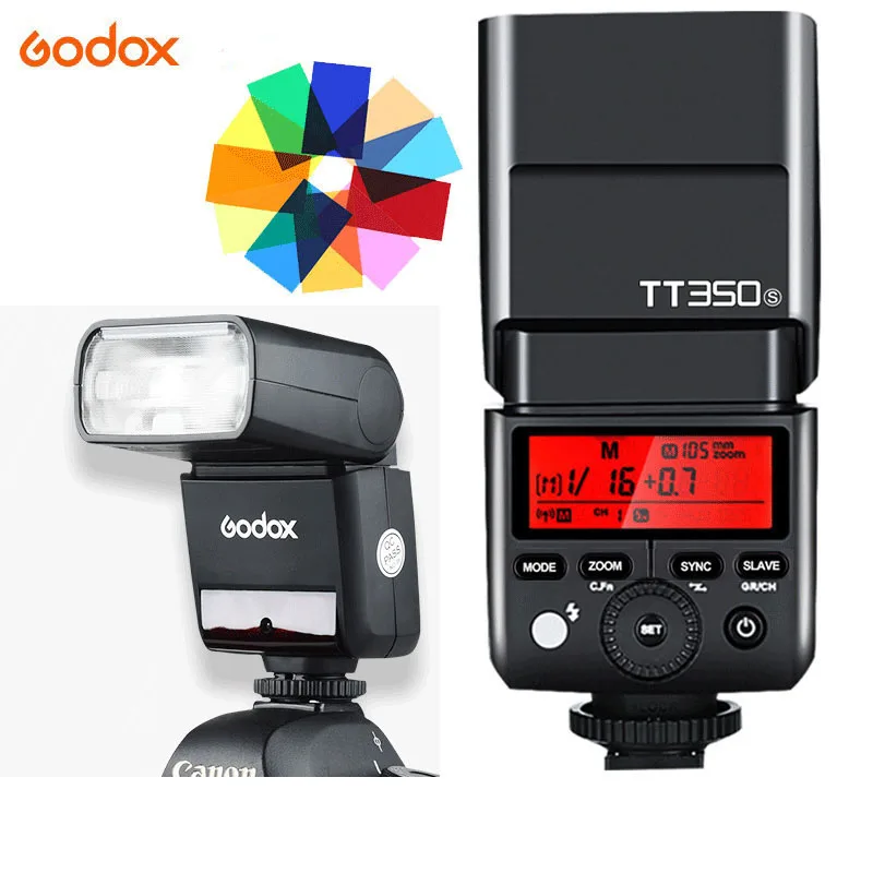 Godox Мини TT350 TT350S софтбокса Speedlite flash ttl вспышка для фотокамер Speedlite HSS 1/8000 s 2,4G Беспроводной Камера фон для фотосъемки для sony A7 A6000 A6500 A7RII A7R