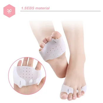 

Toe Valgus Corrector Three Hole Thumb Valgus Corrector Big Foot Bone Orthosis Toe Splitter 1Pair New
