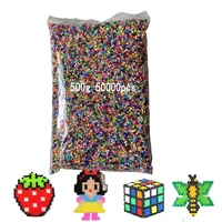 500g 2.6mm Mini hama beads pyssla Iron Beads for Kids Hama Beads 3d puzzle creative toys Handmade Gift toys 1