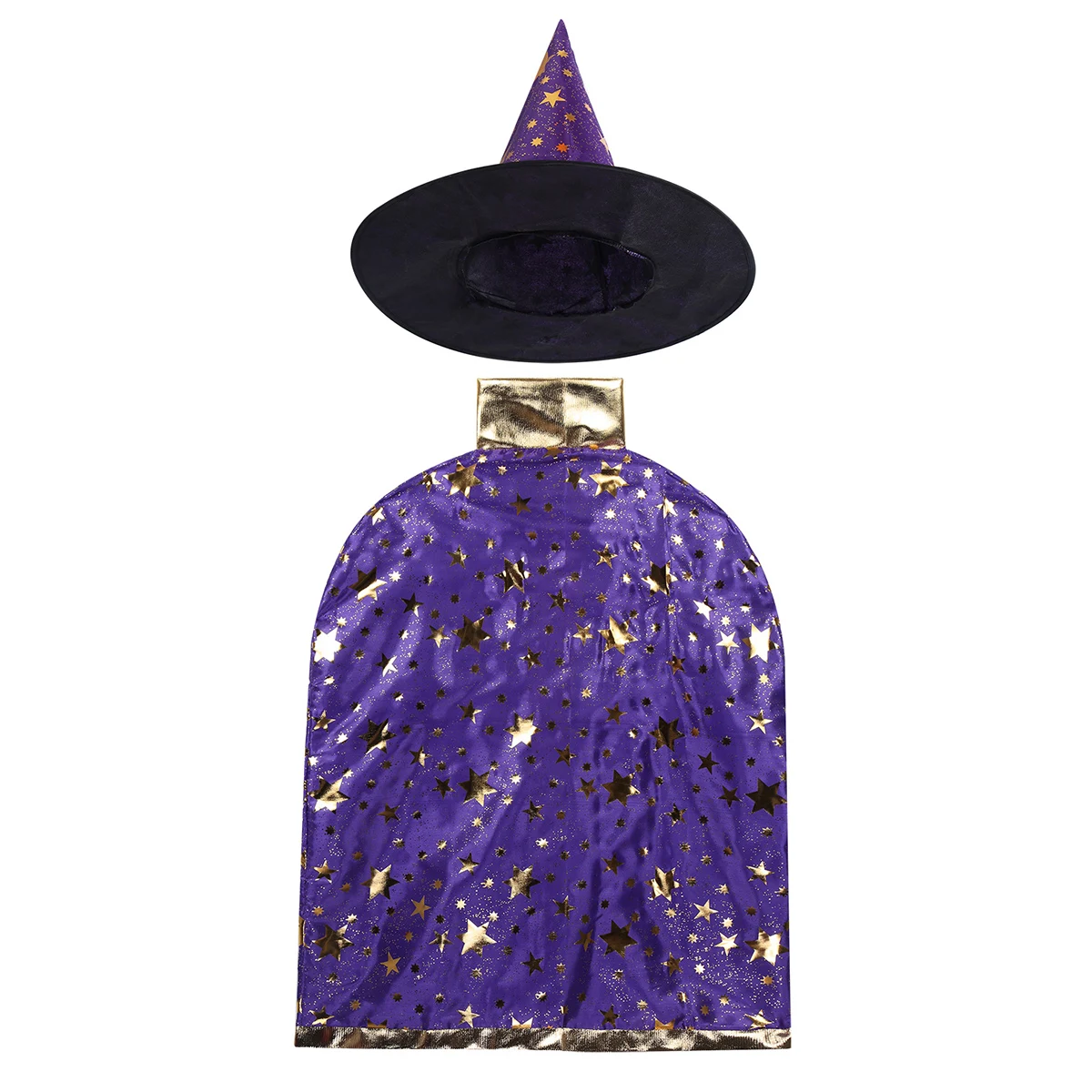 FEESHOW Детский костюм волшебника ведьмы на Хэллоуин плащ-накидка для мальчиков и девочек с шапочкой для костюмированной вечеринки