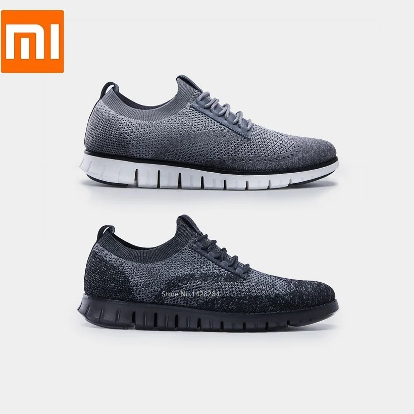  Xiaomi qimian Men cool soft bottom casual shoes Slip On Deodorant Flats Mesh breathable Sneakers Ru