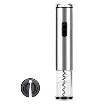 

Electric Wine Opener Rechargeable over Charger&Foil Cutter,Automatic Corkscrew Wine Openers As Gift-Stainless Steel
