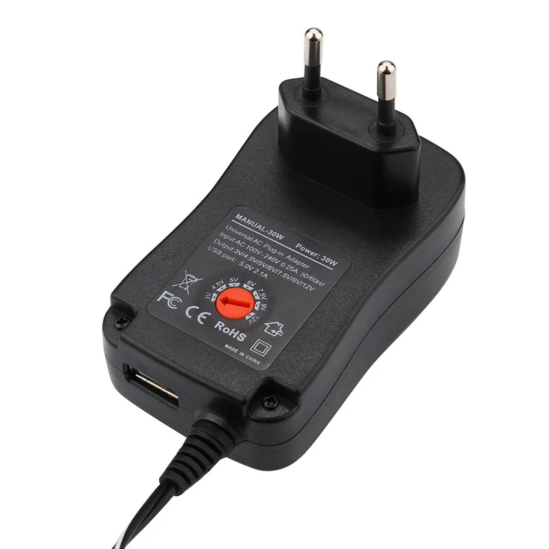 EPULA 30 Вт DC Питание 5V 2.1A AC 100V до 240V Мощность адаптер питания ЕС штекер Адаптер питания светодиодной ленты ТВ коробка