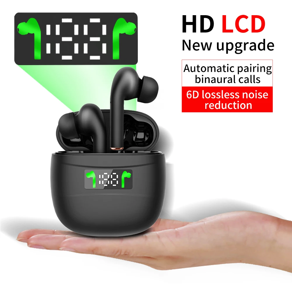 ANC Wireless Bluetooth Earphones TWS Headphone Active Noise Cancelling With Microphone Stereo HIFI Deep Bass Sound Charging Case