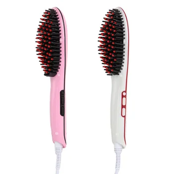 

1pcs LCD Hair Straightener Brush Hair Electric Brush Comb Irons Straight Hair Comb brush Hair Straightener Curler styling tool