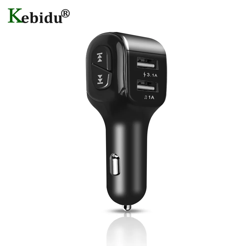 Bluetooth fm-передатчик USB Автомобильное зарядное устройство Быстрая зарядка двойной USB 3.1A цифровой ЖК-дисплей напряжения для автомобиля mp3-плеер смартфонов