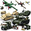 military vehicle ww2 germany us tank T34 machine truck plane building blocks bricks kits army world war 2 ww i ii fighter sets ► Photo 1/6