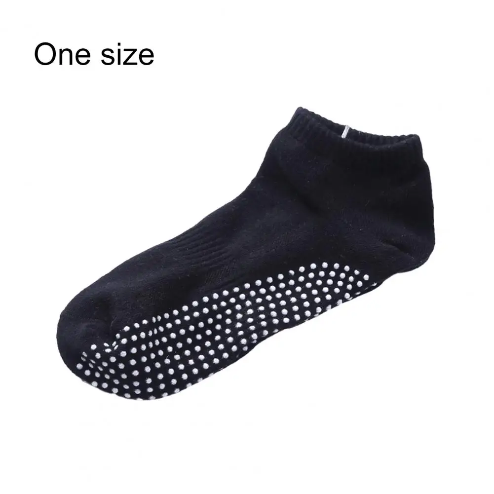 1 Pair Yoga Socks Non-slip Breathable Sweat Absorption Grip Socks Cotton Anti-slip Unisex Soccer Men Women Sports