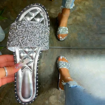 ladies bling sandals
