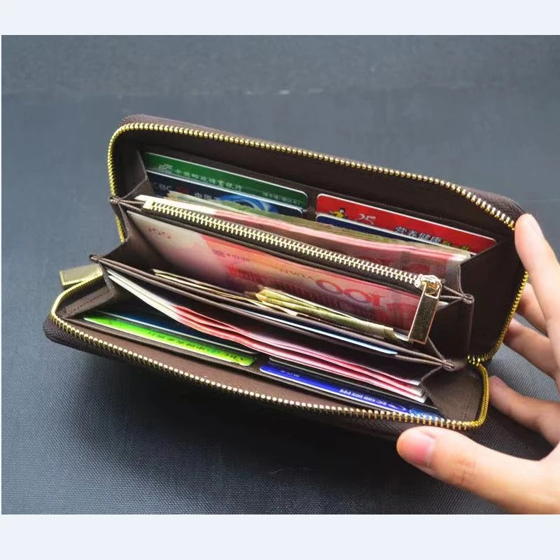 

067# High quality Women animal long Wallet Leather black snake Tiger bee Wallets Women Long Style Purse Wallet card Holders