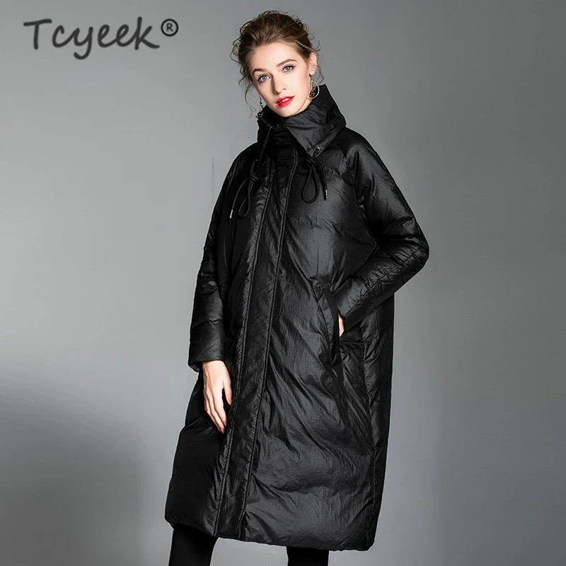 

Winter Coat Women's Down Jacket Chaquetas Mujer 2020 Korean Loose Long White Duck Down Jacket Elegant Ladies Coats 6002LW722