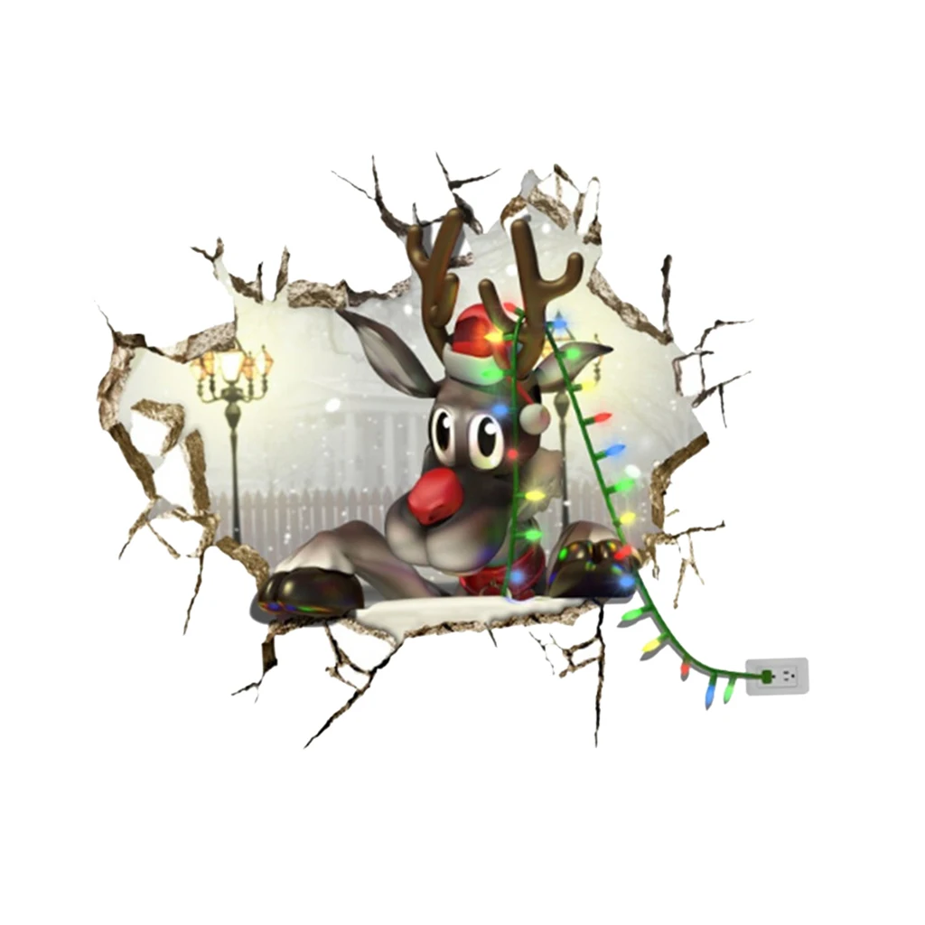 Creative 3D Cartoon Wall Sticker Art Kids DIY Decals Bedroom Living Rome Mural Decor