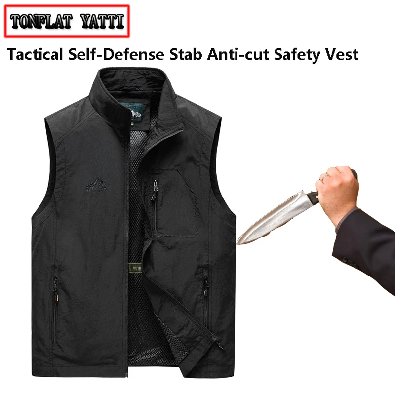 Nuovo Tactico Militar Gilet Anti-Taglio Resistente Alle Coltellate Autodifesa Flessibile Leggero Invisibile Polizia Swat Abbigliamento Di Sicurezza