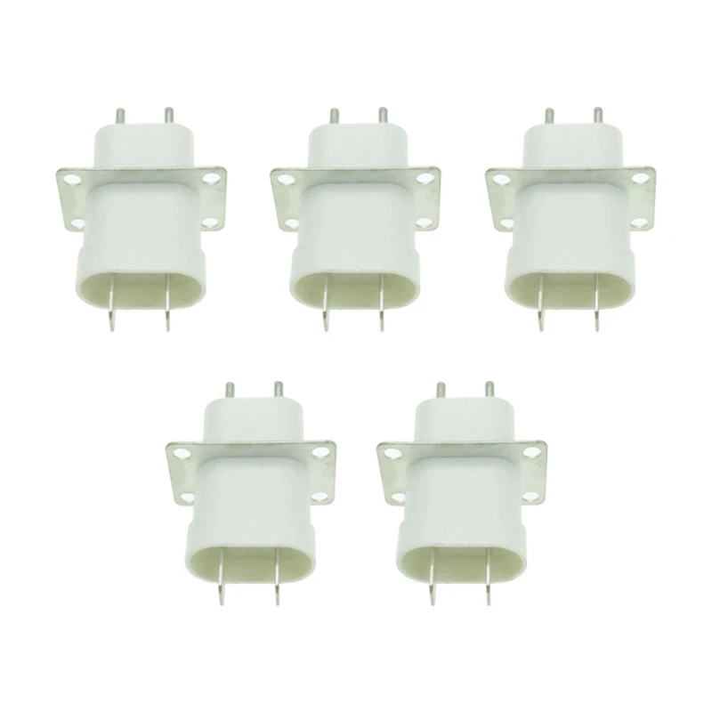 5Pcs Electronic Microwave Oven Plug 4 Filament Pin Sockets