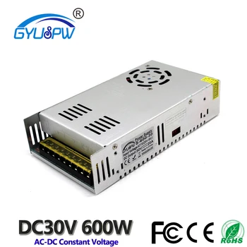 

DC Power Supply 30V 20A 600w Led Driver Transformer AC110V 220V To Dc30V Power Adapter for Strip Lamp CNC CCTV 3D Print
