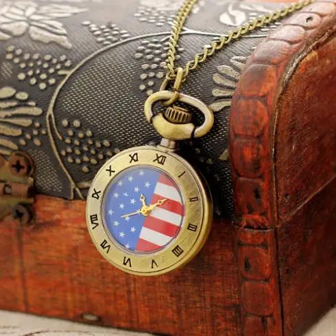 

New Listing Women Retro Pocket Watch High Quality Steampunk Necklace Pendant Quartz Pocket Watch Fashion Print Relogio Feminino