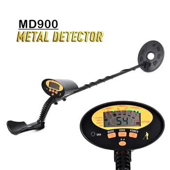

MD900 Outdoor Professional Handheld LCD Display Metal Detector Coin Underground Treasure Scanner High Sensitivity 4 Plus 1 Modes