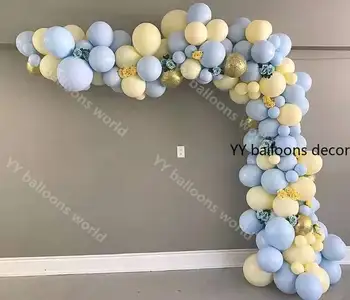 

Pastel DIY Macaron Balloon Arch Set Wedding Bridal Baby Shower Party Backdrop New Year Decoation Wall Organic Balloons Garland