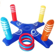 Anneau de piscine gonflable pour enfants, jeu de lancer, virole, famille, jeux interactifs, extérieur, plage, été, jouet amusant