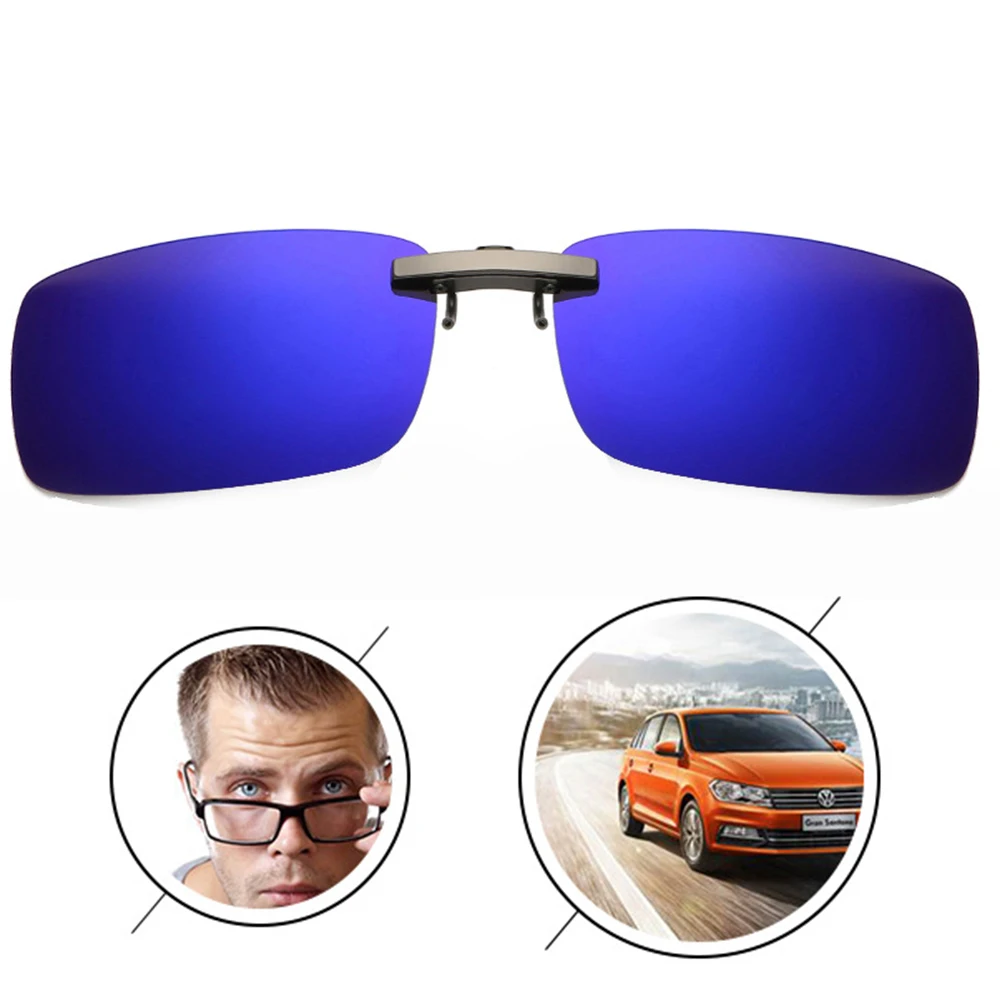 Очки для вождения автомобиля с защитой от ультрафиолетовых лучей UV400, поляризованные солнцезащитные очки для вождения, линзы ночного видения, солнцезащитные очки с зажимом, аксессуары для интерьера