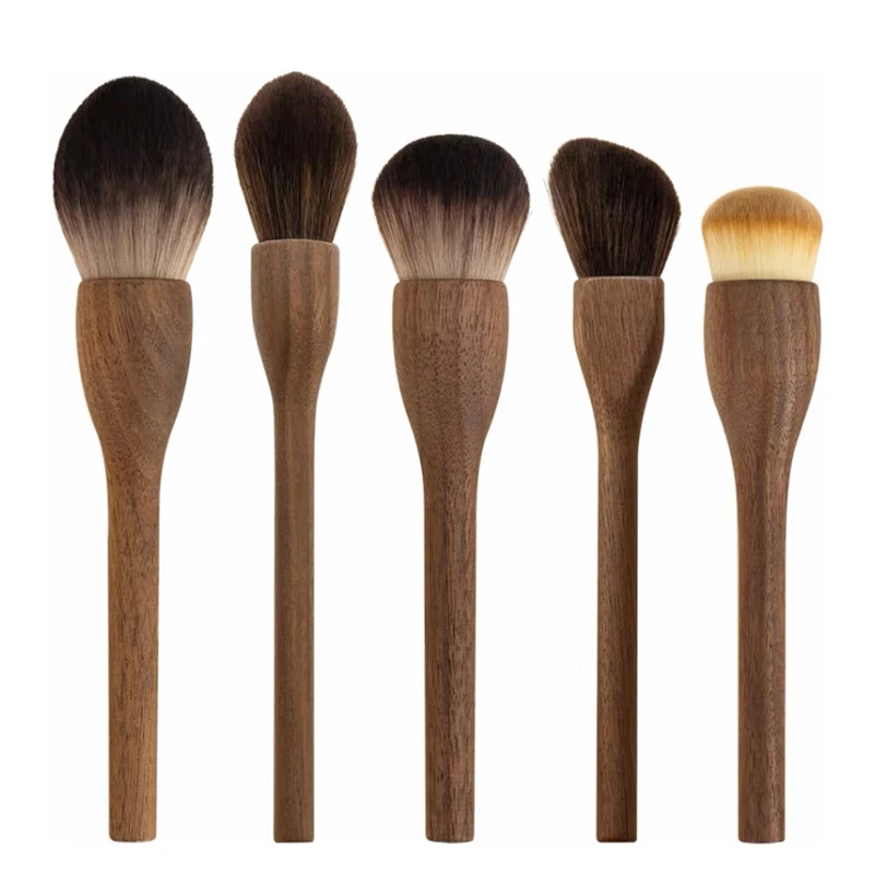 European Vintage Wood Handle Makeup Brush 1Pcs makeup brush