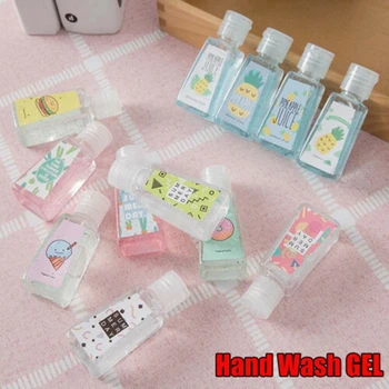 

1pcs 30ml Disposable Liquid Soap Lotion Portable Hand Sanitizer Detergent Cartoon Anti-Bacteria Fruit-Scented No Clean Waterless