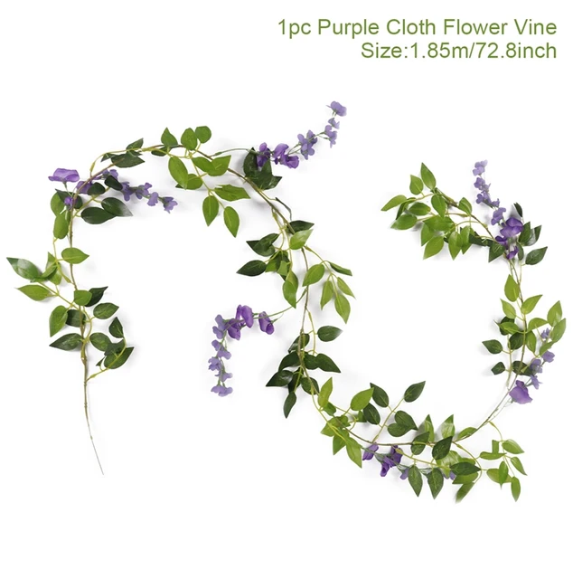 1.85M Wisteria Artificial Flowers Vine Garland Wedding Arch Decoration
