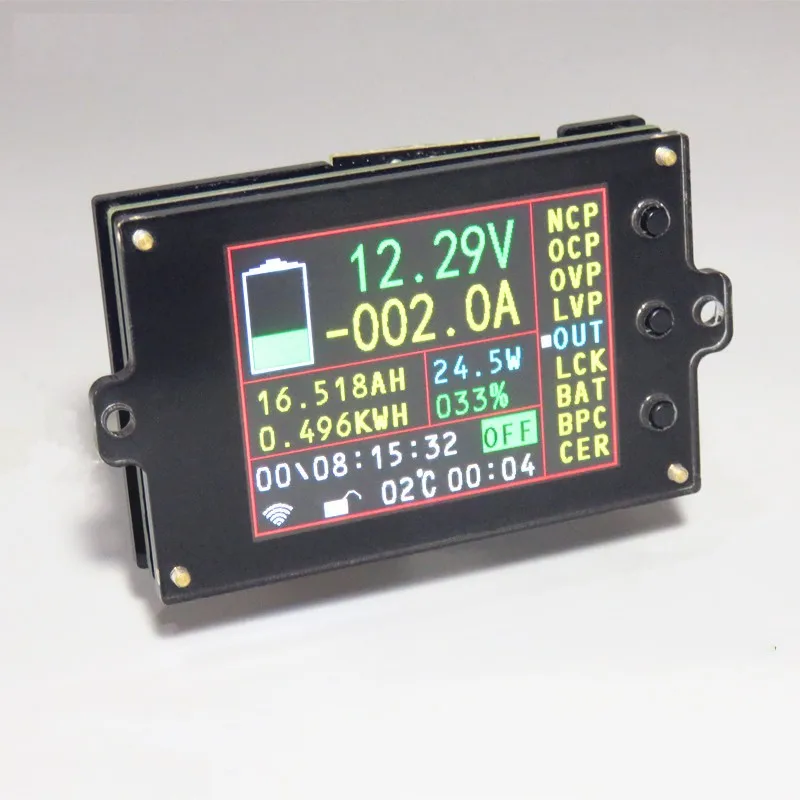 DC 120v Hall Sensor Wireless voltage meter ammeter Solar Battery Charging coulometer capacity Power detector Tester|Voltage Meters| - AliExpress