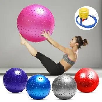 

Sports Yoga Balls Bola Pilates Fitness Gym Balance Fitball Exercise Pilates Workout Massage Ball 75cm Fitness Exercise Ball Pump