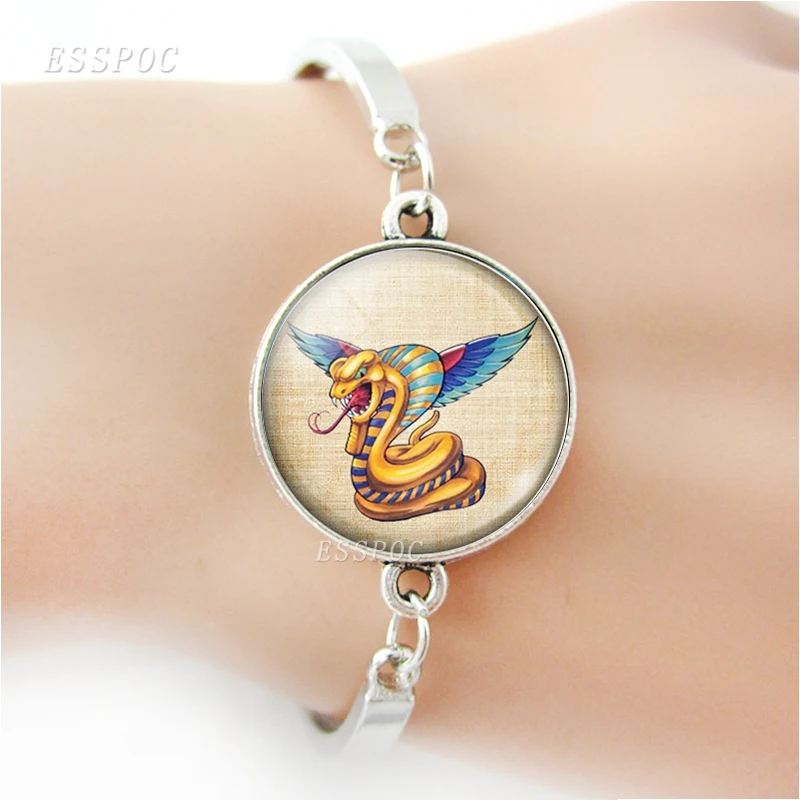 Streetculture Charm Bracciale In Argento 925 Con Scarabeo Ibis E Piramide - Gioiello Egizio Personalizzabile