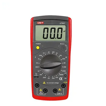 

UNI-T UT601 Digital Resistance Capacitance Meter, Resistor / Capacitor / Diode / Transistor Test On-Off Beep Low Voltage Display