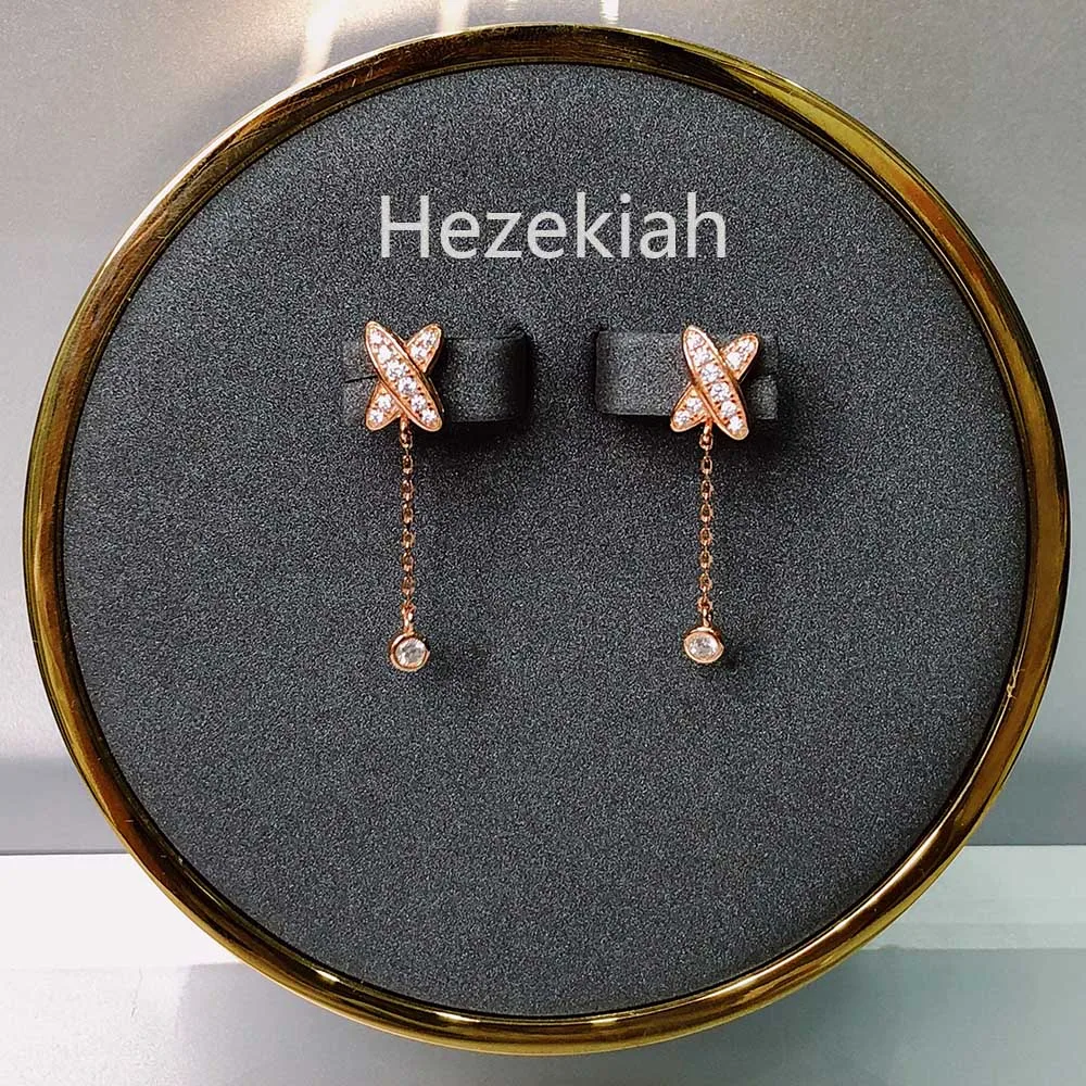 Серьги-кресты Hezekiah высококачественные аристократические темпераментные