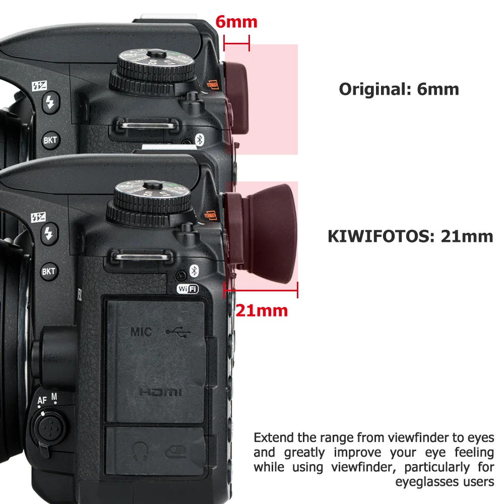 Ocular Ocular do Visor para Nikon D7500 D7200 D7100 D7000 D5200 D5100 D5000 D3500 Copo Olho Dk20 Dk-21 Dk-23 Dk-24 Dk-25 Dk-28 - Image 2