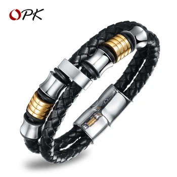 

Retro men leather bracelet fashion men jewelry ins small group design single simple generous personality Bracelet accessories