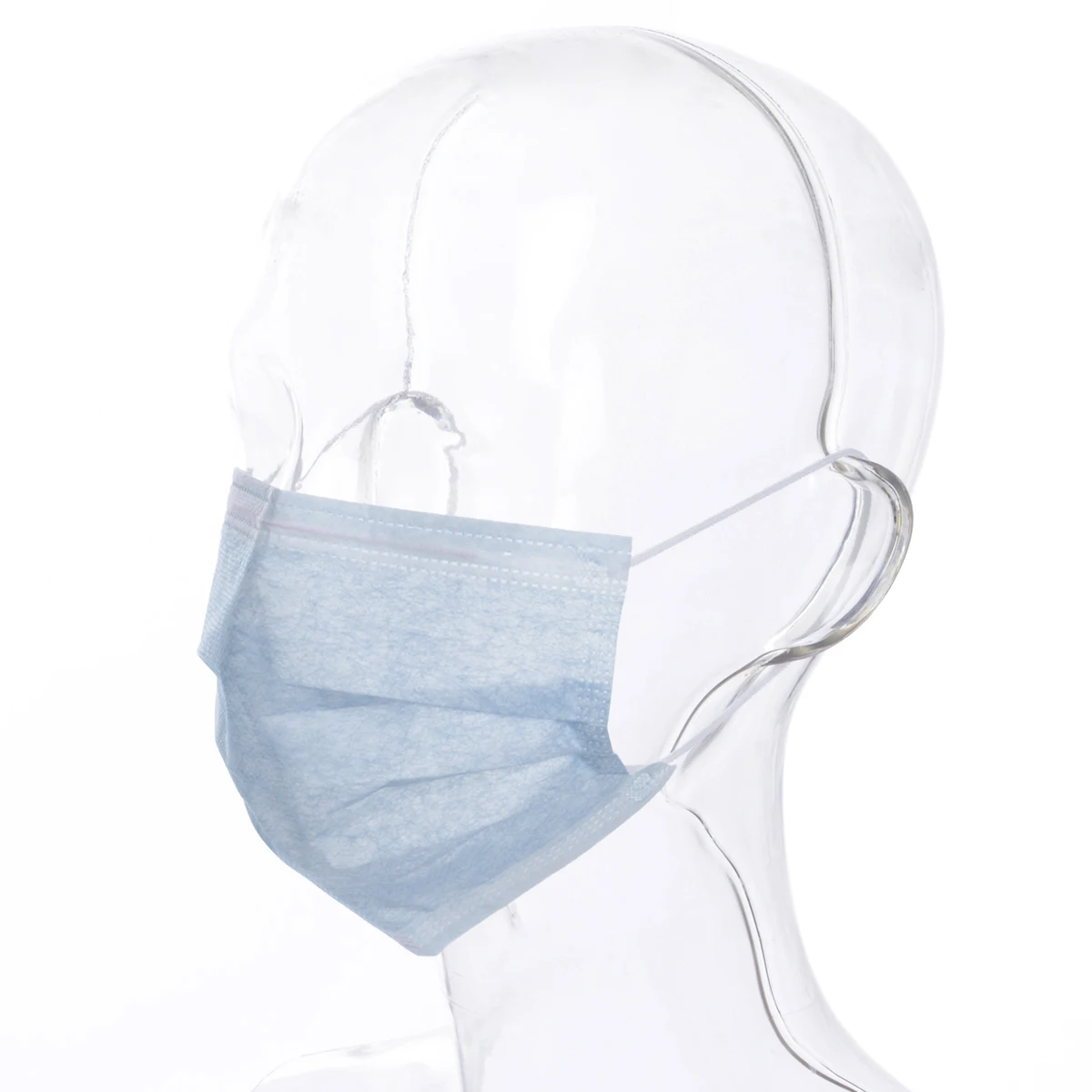 

50Pcs Blue Wholesale Face Mask 3 Ply Disposable Anti-Bacteria Ear Loop Face Mouth Mask Anti-Dust proof Mouth Mask