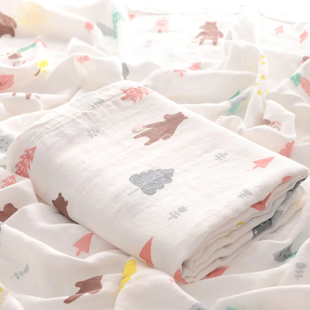 Muslinlife стиль бамбуковое детское одеяло хлопок Пеленать Обернуть чехол для коляски банное полотенце детское одеяло для новорожденных# G3 - Цвет: C