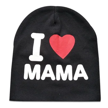 

Creative Children Hat Printed Heart Set of Head Cap Baby Cotton Knitted Hat Baby Hat Toddler Hats Photo Props Newborn