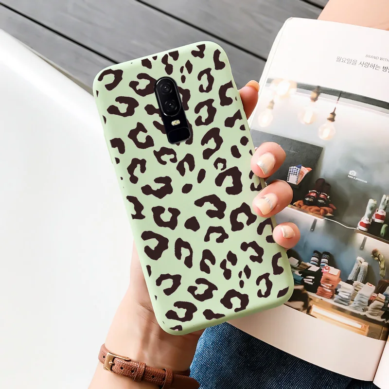 mobile pouch for running For OnePlus 6 Case Cartoon Cute Pattern Soft Silicone TPU Painted Matte Shockproof Mobile Phone Protection Cover flip cover Cases & Covers