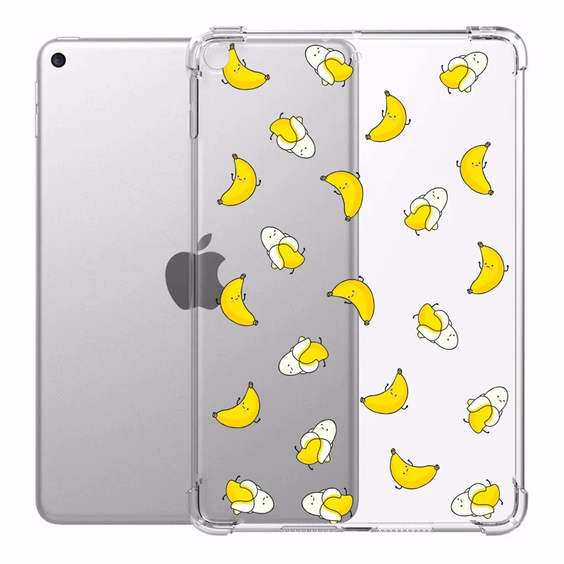 Ipad 7th Generation Cute Fruits Ipad Case For Ipad Pro 12 9 Funda Transparent Silicone Reinforced Corners Soft Covers Air 3 Tablets E Books Case Aliexpress