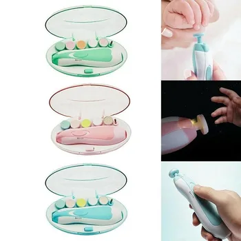 

Baby Kids Electric Nail Trimmer Multifunctional Electric Nail Polisher Safety Pedicure Clippers ABS Material Scissors Nail Tools