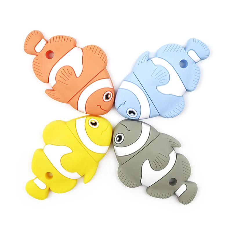 

Silicone Baby Teether Clown Fish Chew Silicon Fish Teether Safe Silicone Animal Teether Baby Toys With Silicone Chewing