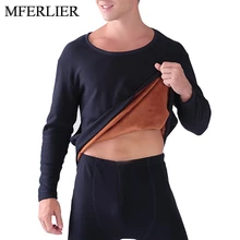 Весенне-зимнее флисовое мужское нижнее Белье 5XL 6XL 7XL 8XL бюст 144 см с брюками Свободные теплые кальсоны мужская одежда