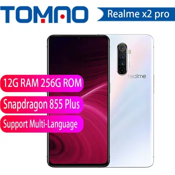 

realme X2 pro X 2 Moblie Phone Snapdragon 855 plus 64MP Quad Camera 6.5'' Full Screen NFC OPPO Cellphone VOOC 50W super Charger