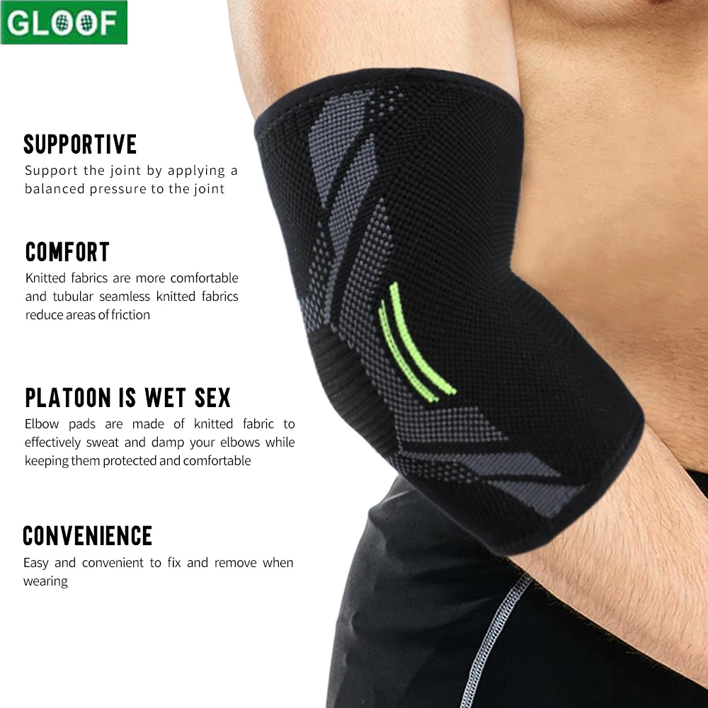 

Elbow Compression Sleeve Brace -Instant Arm Joint Prevention Pain Relief For Golfers Elbow, Arthritis, Bursitis, Fitness Support
