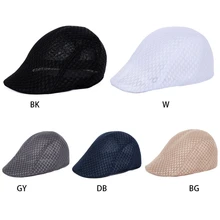 Мужские, женские, унисекс, дышащие, с утиным плетением, Newsboy, солнцезащитные, плоские шапки, повседневные, береты, шапки LX9E