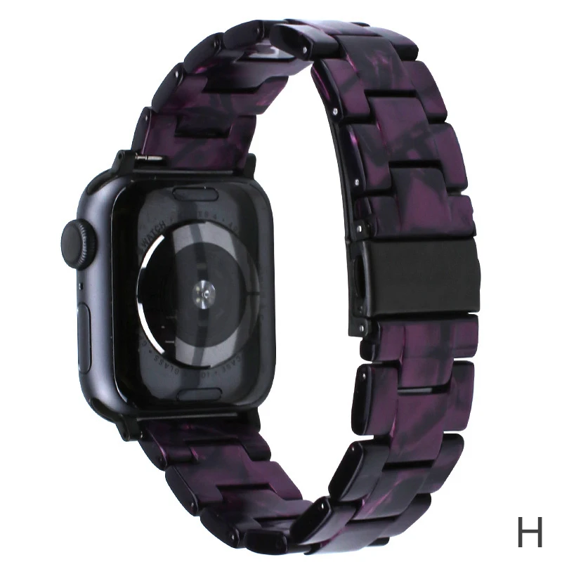 Essidi горячий полимерный браслет ремешок для Apple Watch Series 5 4 3 2 1 Женский Мужской умный Браслет Петля для Iwatch 38 40 42 44 мм - Цвет: H
