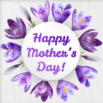 

DIY Diamond Painting Kit Round Full Drill Embroidery Cross Stitch Arts Craft Canvas for Mother's Day Gift Decor