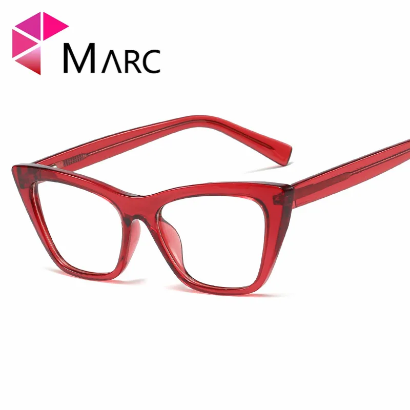 Бренд Gafas 93349, Квадратные прозрачные женские очки в ретро-стиле, оправа для близорукости, оправы для очков для мужчин, красные очки для глаз - Цвет оправы: C6