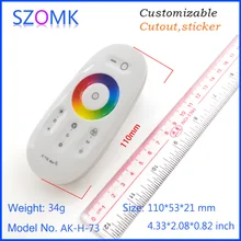 1 шт. 110*53*21 мм 2x AAA умный дом ручной пластиковый пульт дистанционного управления корпусом для pcb дизайн светодиодная клавиатура пластиковая коробка